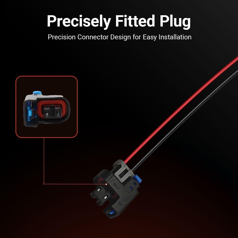 Powkos Truck Fuel Injector Connector Pigtail WPINJ31X8 Compatible with Chevy