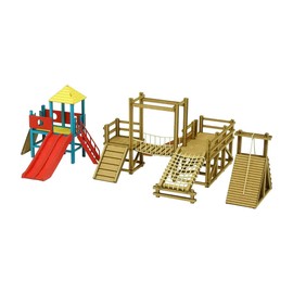 Sankei MP03-111 Diorama Series 1/150 Athletic Playground Equipment Paper Craft