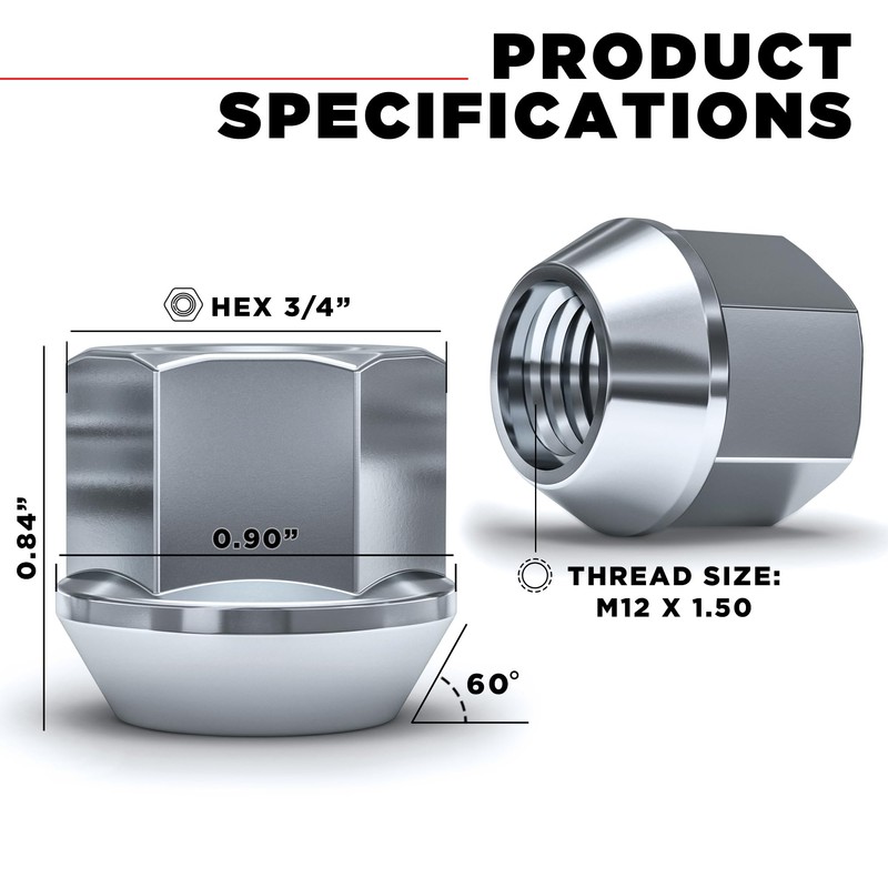 White Knight 1307-14S 12mm x 1.50 Thread Size Open End