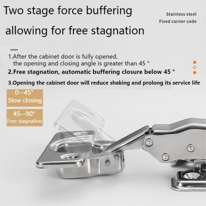 2 Pcs Inset Soft Close Hinges, Heavy-Duty Frameless European Concealed