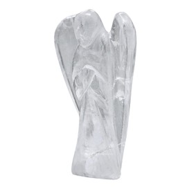 Clear Quartz Angel - Clear Quartz Crystal Angel and Pocket Guardian Angel Crystal Figurines (2 inches)