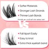Lash Clusters Individual Lashes 72 pcs DIY Eyelash Extension Pack