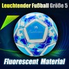 Fantecia グローインザダークサッカー サイズ5、トレーニングやレクリエーションゲーム用蛍光サッカー