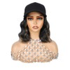 GUOJIAN Hat Wigs for Women 6' Short Wave Baseball Cap