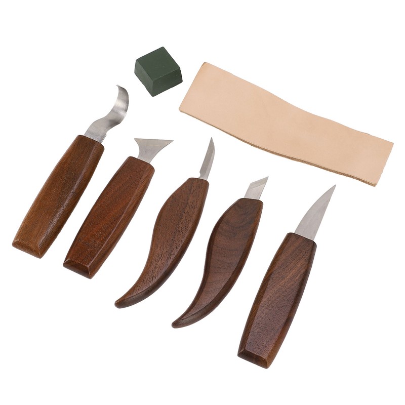 Walnut Wood Carving Knife Non Slip Comfortable Wood Carving Whittling