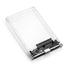 Hard Drive Enclosure 2.5 Inch - External Enclosure for SATA SSD & HDD - USB 3.0 with UASP Support - Compatible with Windows, Mac OS & Linux