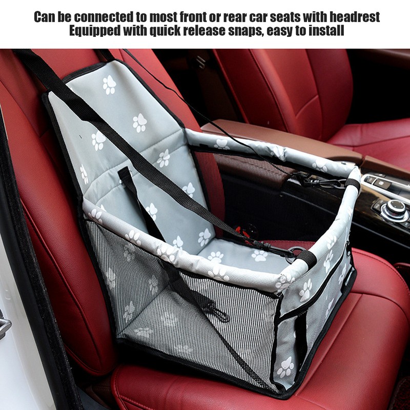 Bear Paw Pattern Pet Carrier Cage Washable Pet Car Travel