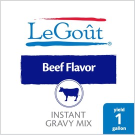 LeGout Beef Instant Gravy Mix No Artificial Flavors, 0g Trans Fat, 12.16 oz, Pack of 8