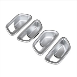 Beautost Fit for Honda New Pilot 2025 Interior Door Handle Bowl Panel Cover Trims (Matt Silver)