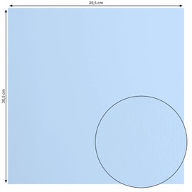 Vaessen Creative Florence Cardstock Blue 216gsm Square Paper 12" x 12" 20 Pack Smooth for Scrapbooking, Card Making, Die Cutting and Other Paper Crafts