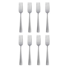 Oneida Zinc Everyday Flatware Dinner Forks, Set of 8, 18/0 Stainless Steel, Silverware Set, 1.4 x 3.75 x 8.5 inches