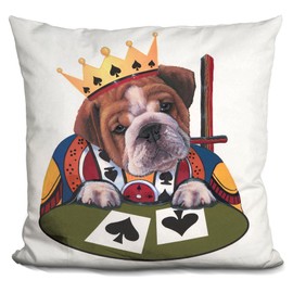 LiLiPi King of Spades Decorative Accent Throw Pillow