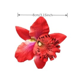 YSSZAM 5Pcs Hawaiian Flower Hair Clip for Women Girls Fashion Bohemian Flowers Hair Accessory for Dancer Bridal Wedding Beach Party
