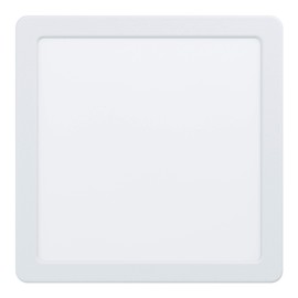 EGLO Fueva 5 LED Recessed Spotlight, L x W, 21.6 cm, LED Spotlight Made of Steel and a Plastic Light Area, LED Recessed Light in White, Flat LED Spotlight, Low Installation Depth 26 mm, Warm White