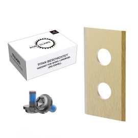 ROBO CLAWS® 33 x Robotic Lawnmower Replacement Blades for Worx Landroid & Einhell - Ultra Sharp & Shatterproof - Carbon Steel with Titanium Carbide Coating - Includes Screws - Fits M500 Plus, M700