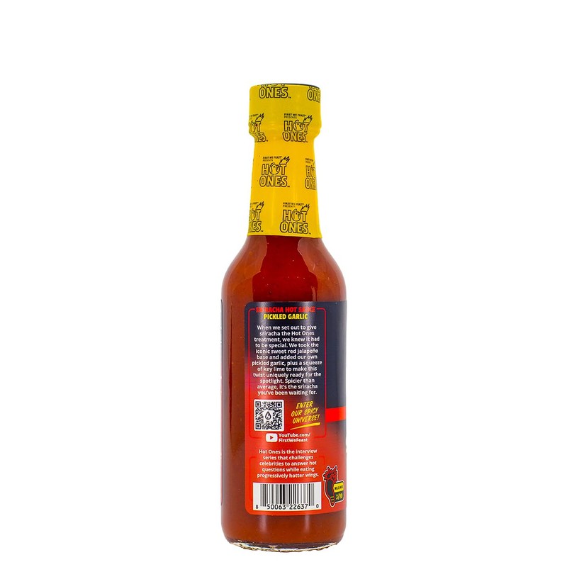 Hot Ones Pickled Garlic Sriracha Hot Sauce | Spicy, Savory