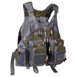 남녀 공용 배스대시 스트랩 낚시 조끼, 배스 및 야외 활동용 조절 가능 [Army Green With Hard Shell Flies Pockets] Unisex Bass Dash Strap Fishing Vest, Adjustable for Bass and Outdoor Activities [Army Green With Hard Shell Flies Pockets]