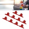 10pcs Metal Binder Clips Multipurpose Electroplating Rustproof Large Paper Clamps