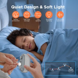 2025 Upgraded Electric Baby Nail Clippers,3 in 1 Fingernail Trimming,Polishing&Fragments Storage with LED Light,Effortless,Safe and Precise Nail Care for Seniors,Kids,Adults (White + Gray)