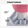 Ultrasonic U Shaped Toothbrushes For Adults High Frequency Vibration Soft