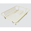 Delfinware Dish Drainer, Metal, Cream, 31.5 x 25 x 8.5