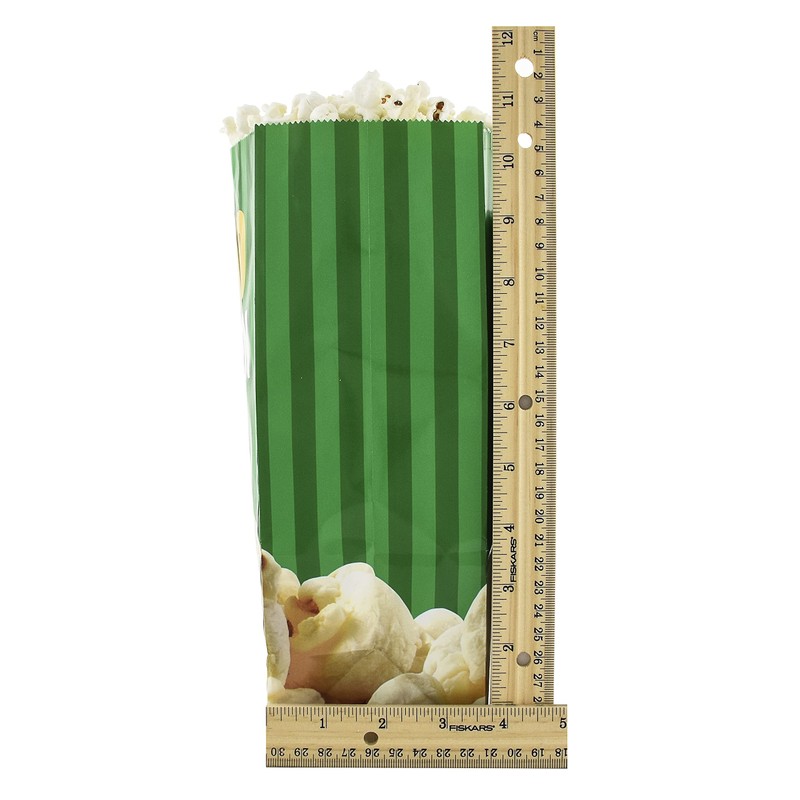 Snappy Flat Bottom Theater Popcorn Bags, 130 oz, 25 Count