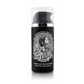 John Whiskers Day and Night Cream - Made in Germany - With Hyaluronic and Q10 - Face Care for Men