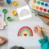 20 Pieces Stencil for Painting, Love Peace Sign Stencil Rainbow
