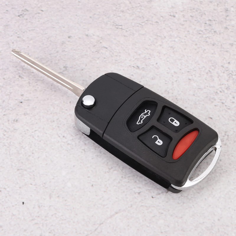 Tbest Car Keys 3 Panic Button Folding Remote Flip Shell