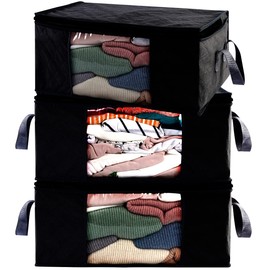 ABO Gear Storage Bags G01B, Dark Black, 3 Count