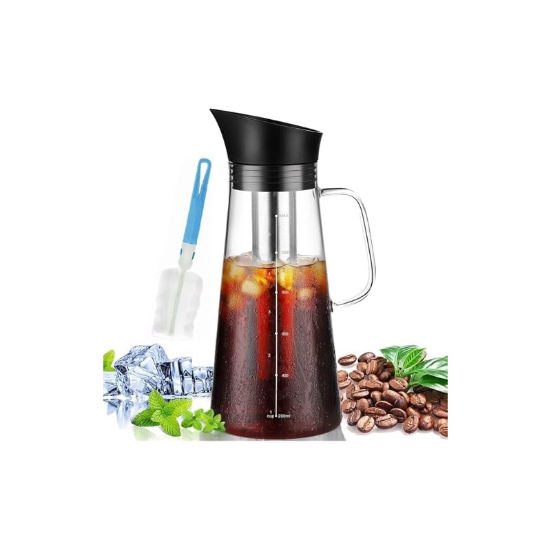 VASA NAMA 1.2L Cafetera Cold Brew, Vidrio de Primera Calidad