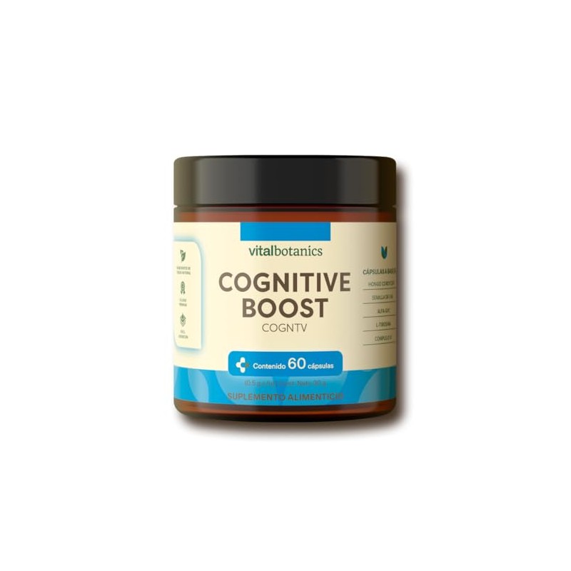 Nootropico Vitaminas Teanina Tirosina Coenzima Hongo Cordyceps Capsulas 500mg Meses