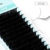 NATUHANA Round Eyelash Extensions 0.15mm D Curl Russian Classic Lash