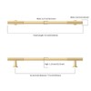 Asidrama 10 Pack 7.5 Inch(192mm) Brushed Gold Cabinet pulls Kitchen