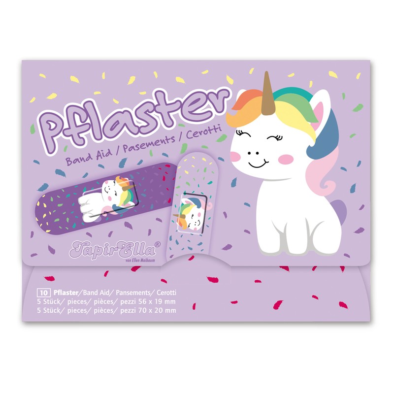 Lutz Mauder 14643 Children's Plasters Rainbow Unicorn Pack of 10