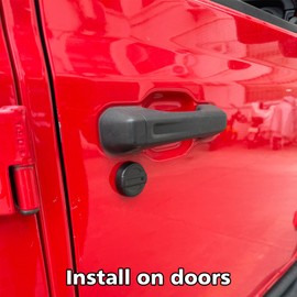 SUNPIE Upgraded N52 Strong Magnetic Keyhole Covers Compatible with 2018-2025 Gladiator JT JL Keyhole Covers with Magnetic Keyhole Protection Accessories 4PCS