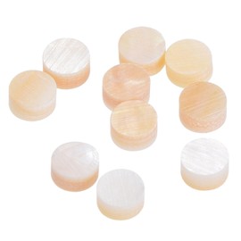 MECCANIXITY Guitar Fretboard Inlay Dots Yellow Shell Fingerboard Inlays Mark Point 4x2mm For Guitar, Pack of 10