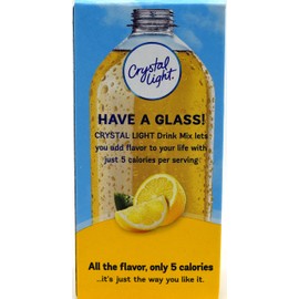Crystal Light On The Go Natural Lemonade Drink Mix, 10-Packet Box (Pack of 30)