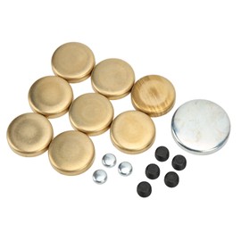 Ausla Freeze Frost Expansion Plug Kit for Small Block 283ci 305ci 327ci 350ci with Brass Material Replacement OEM for 830001, Sealed Power 381-8007, Milodon 34031