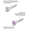 Heienngy F136 Titanium Nose Rings Studs 20G Straight Nose Stud