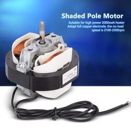Electric Motor, 230V AC Small Asynchronous Motor, 2000W Motor Full Copper Split Pole for Heaters, Automatic Hand Dryers, Electric Heaters, Humidifiers