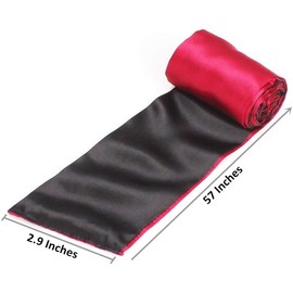 Ukissim Soft Satin Eye Mask Blindfold Comfortable Sleeping Masks - 59 in x 2.8 in