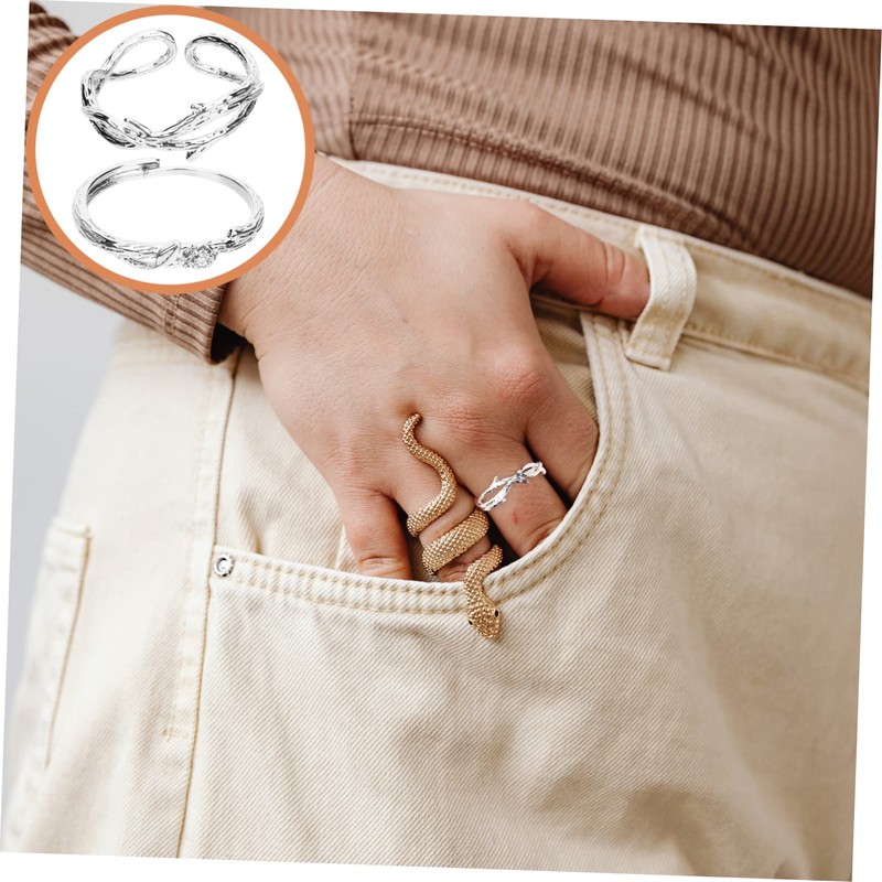 Gatuida 2pcs Rose Couple Ring Rings Couples Jewellery Couples Jewelry
