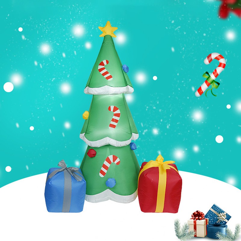 Christmas Tree Inflatables Outdoor Decoration with LED Lights Blow Up