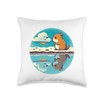 Groundhog Day Reflection Forecast Prediction Adorable Ground Throw Pillow