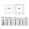 Fengze Plastic Access Panel-15x15cm Reinforced Plumbing Wall Access Panel,Separate of