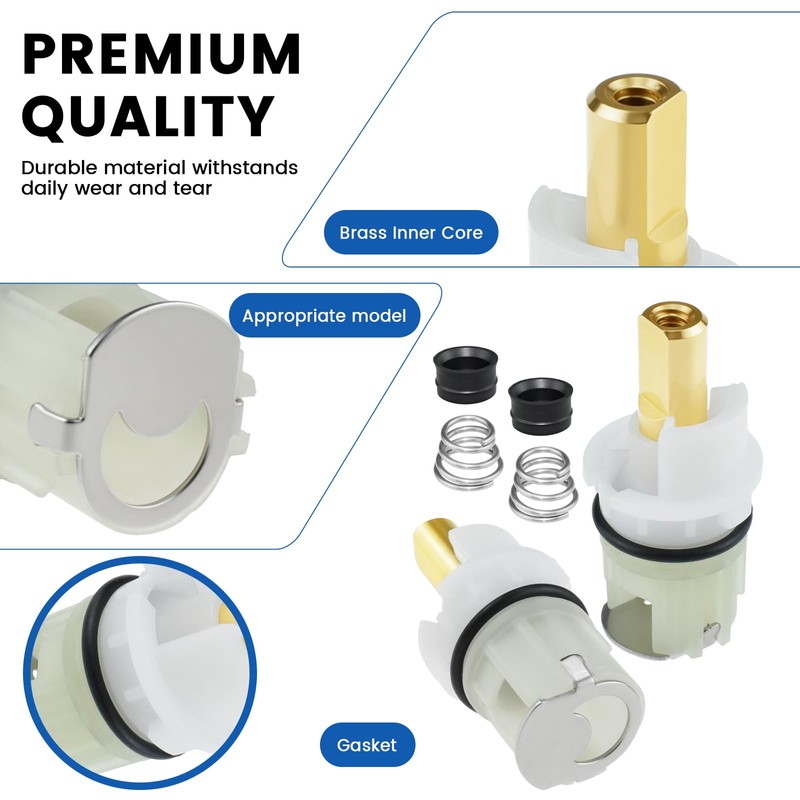 MILYARD RP25513 Faucet Stem Assembly Replacement Kit for De-lta Two-Handle