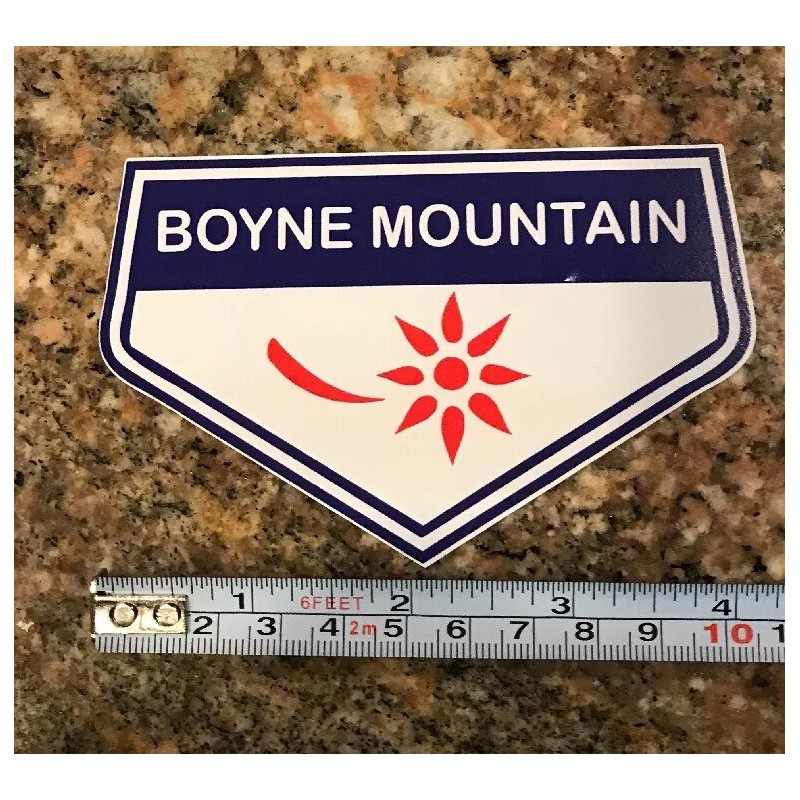 Burton Boyne Mountain Ski Sticker - Michigan Skiing Snowboarding Mountains