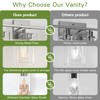 Espird Brush Nickel Bathroom Vanity Light - 3 Light Bathroom