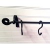 Wrought Iron Hanging Pot Rack with Hooks--Amish Made